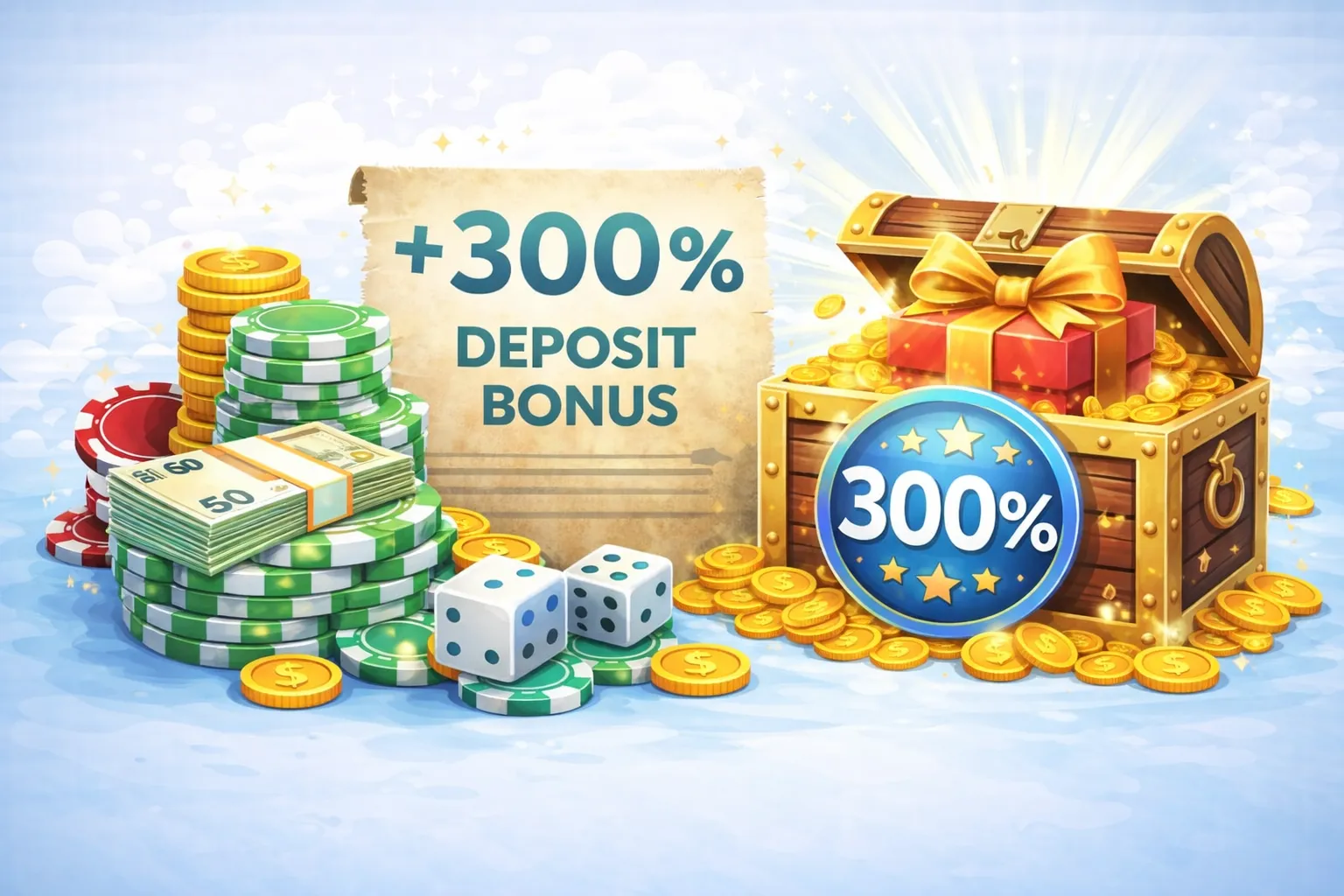 300% Deposit Bonus
