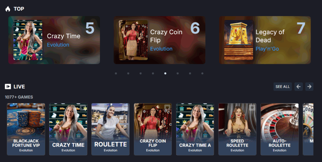 Monixbet Games